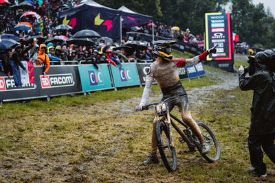 Andi Kolb takes 2nd at Les Gets in monsoon conditions!