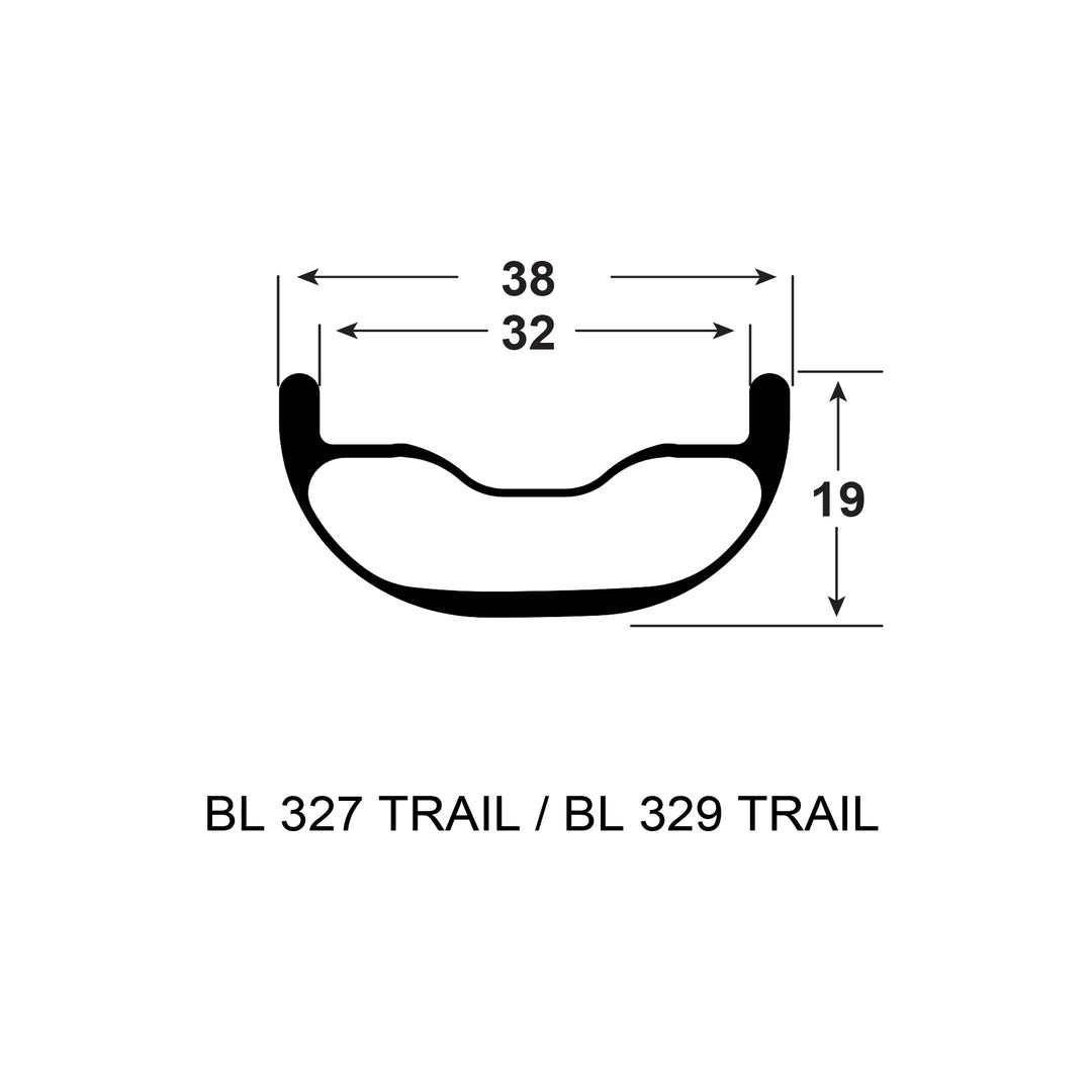 Black Line THRUST mixed 計2枚 Reynolds | Blacklabel Trail 327 Pro Carbon Fiber Wheelset