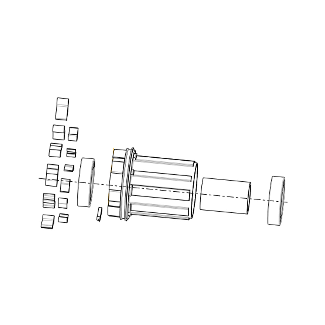 SUNringlé | Super Bubba X / Bubba X Freehub Body Kit - Microspline / Alloy